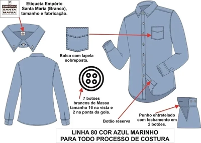 Uniformes profissionais jeans